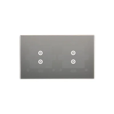 SIMON 54 TOUCH Touch panel 2 modules 2 vertical touch fields + 2 vertical touch fields silver fog