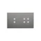 SIMON 54 TOUCH Touch panel 2 modules 2 vertical touch fields + 4 touch fields silver fog