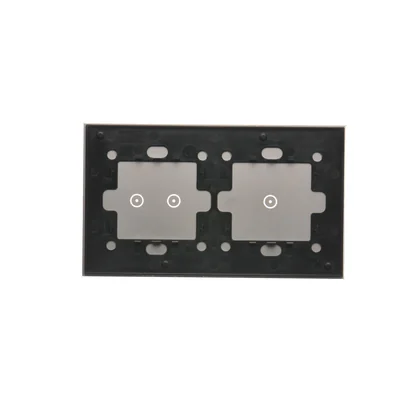 SIMON 54 TOUCH Touch panel 2 moduli 1 touch field + 2 touch field orizzontali silver fog