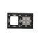 SIMON 54 TOUCH Touch panel 2 moduli 4 campi touch + 1 foro per accessori silver fog