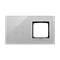 SIMON 54 TOUCH Touch panel 2 moduli 4 campi touch + 1 foro per accessori silver fog