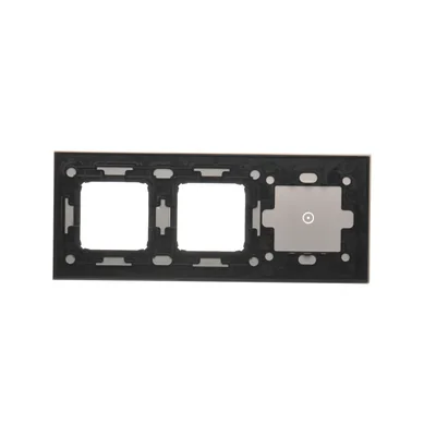 SIMON 54 TOUCH Touch panel 3 modules 1 touch field + 2 holes for accessories storm cloud