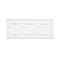 SIMON 54 TOUCH Touch panel 3 modules 1 touch pad + 1 touch pad + 2 horizontal touch pads white pearl