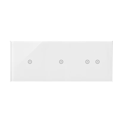 SIMON 54 TOUCH Touch panel 3 modules 1 touch pad + 1 touch pad + 2 horizontal touch pads white pearl