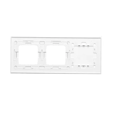 SIMON 54 TOUCH Touch panel 3 modules 1 touch pad + 2 holes for accessories white pearl