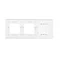 SIMON 54 TOUCH Touch panel 3 modules 1 touch pad + 2 holes for accessories white pearl