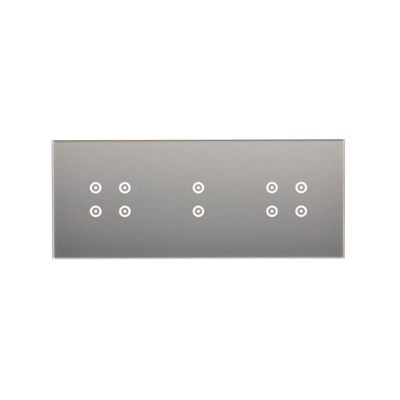 SIMON 54 TOUCH Touch panel 3 modules 1 touch pad + 2 horizontal touch pads + 1 touch pad silver mist
