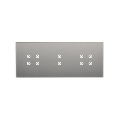 SIMON 54 TOUCH Touch panel 3 modules 1 touch pad + 2 horizontal touch pads + 1 touch pad silver mist