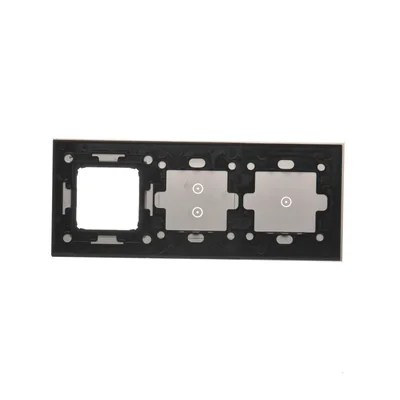 SIMON 54 TOUCH Touch panel 3 modules 1 touch pad + 2 vertical touch pads + 1 hardware hole silver fog