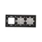 SIMON 54 TOUCH Touch panel 3 modules 1 touch pad + 2 vertical touch pads + 1 hardware hole silver fog