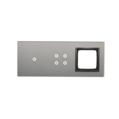 SIMON 54 TOUCH Touch panel 3 modules 1 touch pad + 4 touch pads + 1 accessory hole storm cloud