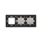 SIMON 54 TOUCH Touch panel 3 modules 1 touch pad + 4 touch pads + 1 accessory hole storm cloud