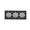 SIMON 54 TOUCH Touch panel 3 modules 1 touch pad + 4 touch pads + 2 horizontal touch pads silver fog