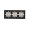 SIMON 54 TOUCH Touch panel 3 modules 1 touchpad + 4 touchpads + 1 touchpad silver mist