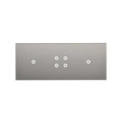 SIMON 54 TOUCH Touch panel 3 modules 1 touchpad + 4 touchpads + 1 touchpad silver mist