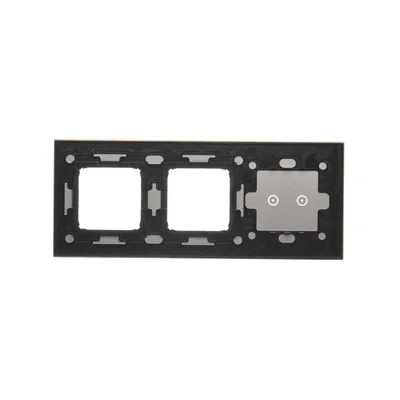 SIMON 54 TOUCH Touch panel 3 modules 2 horizontal touch fields + 2 holes for accessories storm cloud