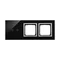 SIMON 54 TOUCH Touch panel 3 modules 2 horizontal touch pads + 2 holes for accessories lunar lava
