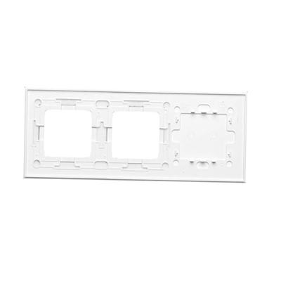 SIMON 54 TOUCH Touch panel 3 modules 2 horizontal touch pads + 2 holes for accessories white pearl