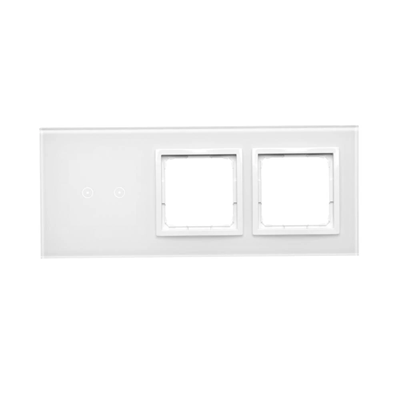 SIMON 54 TOUCH Touch panel 3 modules 2 horizontal touch pads + 2 holes for accessories white pearl