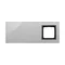 SIMON 54 TOUCH Touch panel 3 modules 2 horizontal touchpads + 2 vertical touchpads + 1 hole for accessories storm cloud