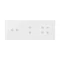 SIMON 54 TOUCH Touch panel 3 modules 2 horizontal touchpads + 2 vertical touchpads + 4 touchpads white pearl