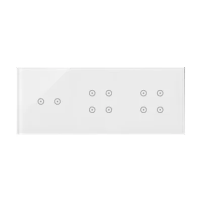 SIMON 54 TOUCH Touch panel 3 modules 2 horizontal touchpads + 4 touchpads + 4 touchpads white pearl
