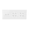 SIMON 54 TOUCH Touch panel 3 modules 2 horizontal touchpads + 4 touchpads + 4 touchpads white pearl