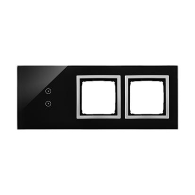 SIMON 54 TOUCH Touch panel 3 modules 2 vertical touch fields + 2 holes for accessories lunar lava