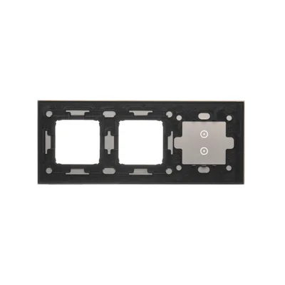 SIMON 54 TOUCH Touch panel 3 modules 2 vertical touch fields + 2 holes for accessories storm cloud