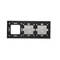 SIMON 54 TOUCH Touch panel 3 modules 2 vertical touch fields + 2 vertical touch fields + 1 hole for accessories storm cloud