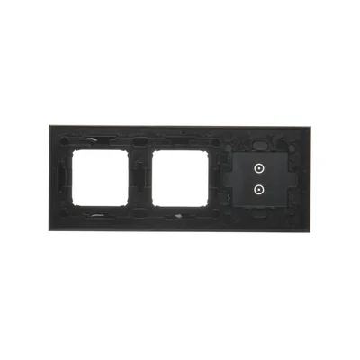 SIMON 54 TOUCH Touch panel 3 modules 2 vertical touch pads + 2 holes for accessories solidified lava
