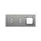 SIMON 54 TOUCH Touch panel 3 modules 2 vertical touch pads + 2 vertical touch pads + 1 hole for accessories silver fog