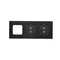 SIMON 54 TOUCH Touch panel 3 modules 2 vertical touch pads + 2 vertical touch pads + 1 hole for accessories solidified lava