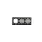 SIMON 54 TOUCH Touch panel 3 modules 2 vertical touch pads + 4 touch pads + 1 hardware hole silver fog