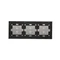SIMON 54 TOUCH Touch panel 3 modules 2 vertical touchpads + 2 vertical touchpads + 2 vertical touchpads silver fog