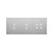 SIMON 54 TOUCH Touch panel 3 modules 2 vertical touchpads + 2 vertical touchpads + 4 touchpads silver fog