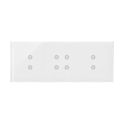 SIMON 54 TOUCH Touch panel 3 modules 2 vertical touchpads + 4 touchpads + 2 vertical touchpads white pearl