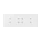 SIMON 54 TOUCH Touch panel 3 modules 2 vertical touchpads + 4 touchpads + 2 vertical touchpads white pearl