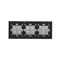 SIMON 54 TOUCH Touch panel 3 modules 2 vertical touchpads + 4 touchpads + 4 touchpads silver fog