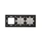 SIMON 54 TOUCH Touch panel 3 modules 4 touch pads + 4 touch pads + 1 hardware hole silver fog