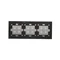 SIMON 54 TOUCH Touch panel 3 modules 4 touchpads + 4 touchpads + 4 touchpads silver fog
