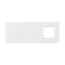 SIMON 54 TOUCH Touch panel 3 moduli 1 touch field + 2 touch field orizzontali + 1 foro per accessori bianco perla