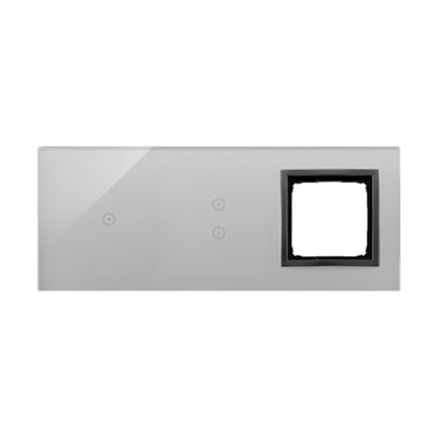 SIMON 54 TOUCH Touch panel 3 moduli 1 touch field + 2 touch field verticali + 1 foro per accessori nuvola temporalesca