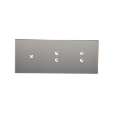 SIMON 54 TOUCH Touch panel 3 moduli 1 touch field + 2 touch field verticali + 2 touch field verticali silver fog