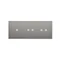 SIMON 54 TOUCH Touch panel 3 moduli 1 touch pad + 2 touch pad orizzontali + 2 touch pad orizzontali silver fog