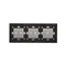 SIMON 54 TOUCH Touch panel 3 moduli 1 touch pad + 2 touch pad orizzontali + 2 touch pad orizzontali silver fog