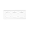 SIMON 54 TOUCH Touch panel 3 moduli 1 touch pad + 2 touch pad orizzontali + 4 touch pad bianco perla
