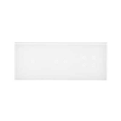 SIMON 54 TOUCH Touch panel 3 moduli 1 touch pad + 2 touch pad orizzontali + 4 touch pad bianco perla