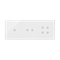 SIMON 54 TOUCH Touch panel 3 moduli 1 touch pad + 2 touch pad orizzontali + 4 touch pad bianco perla
