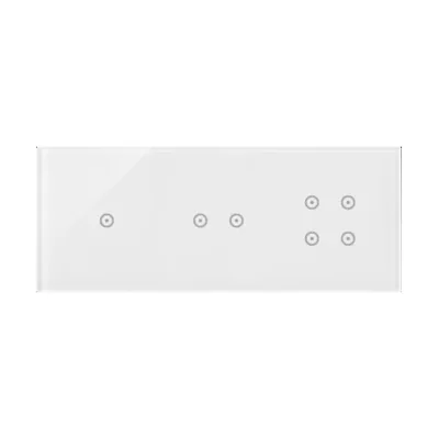 SIMON 54 TOUCH Touch panel 3 moduli 1 touch pad + 2 touch pad orizzontali + 4 touch pad bianco perla